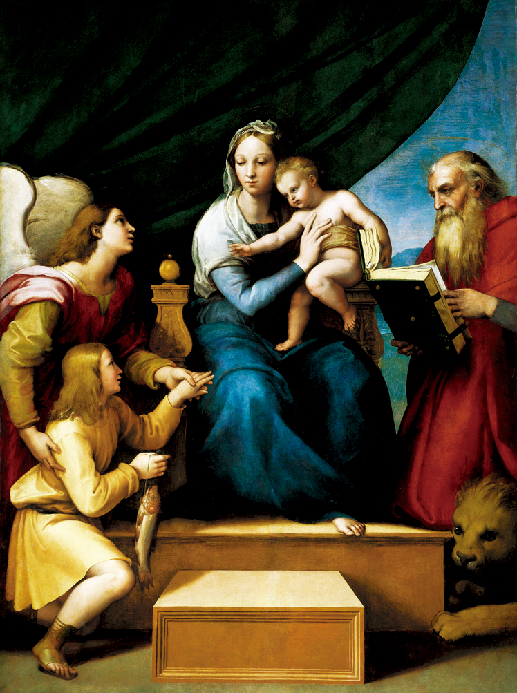   拉斐尔·桑西  Raffaello Santi  ——有人提鱼的圣母